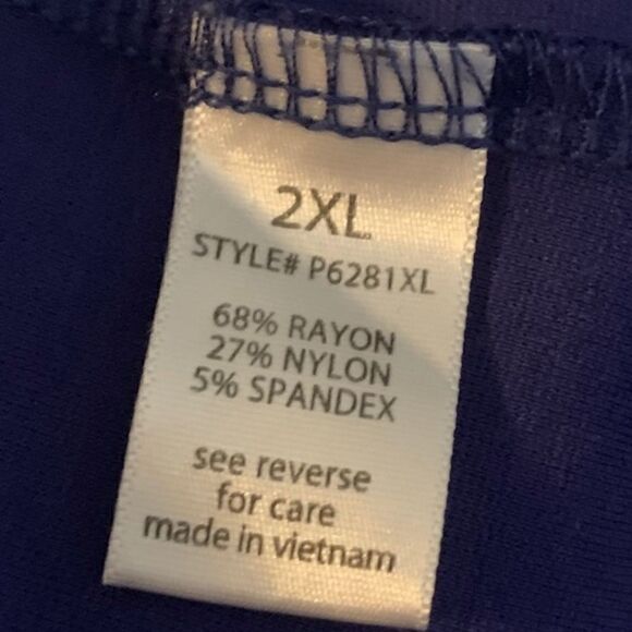 NEW! Active USA Blue Yoga Pants Sz 2X - Picture 5 of 6